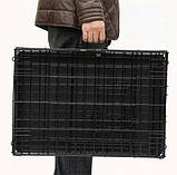 Клітка вольєр переноска для собак металева розкладна Розмір 122x76x83 см, фото 8
