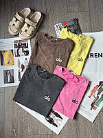 Жіноча брендова футболка з вареної бавовни 42-46