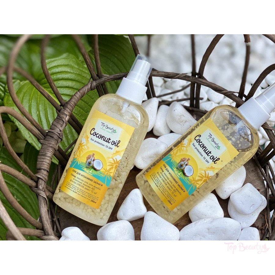 Олія для інтенсивної засмаги Top Beauty SPF 15 (200 ml), фото 1