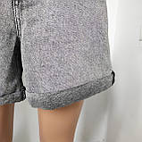 Шорти Zeo basik жіночі джинсові  з високою посадкою без стрейчу 27 сірі, фото 9