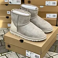 Ugg Light Grey Metallic Suede