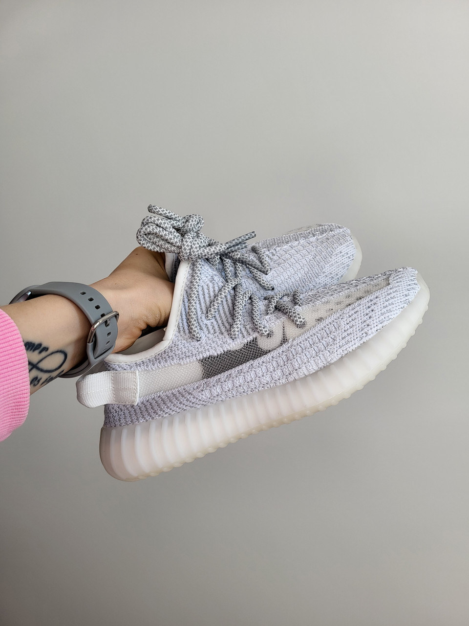 Adidas Yeezy 350 Grey Reflective, фото 1