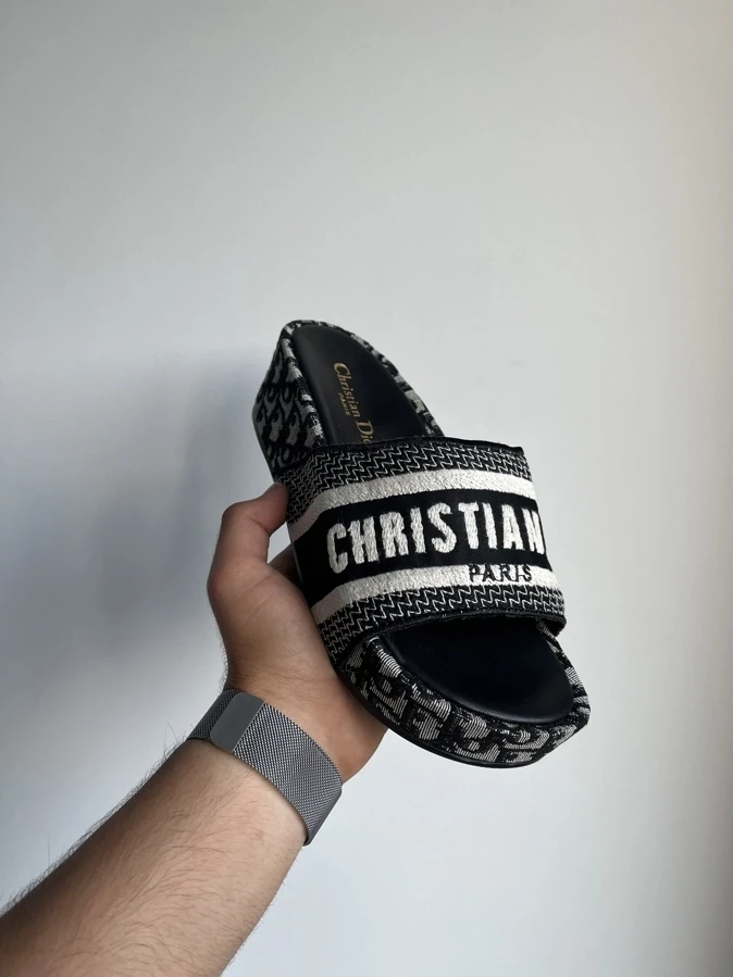 Dior Black тапочки, фото 1