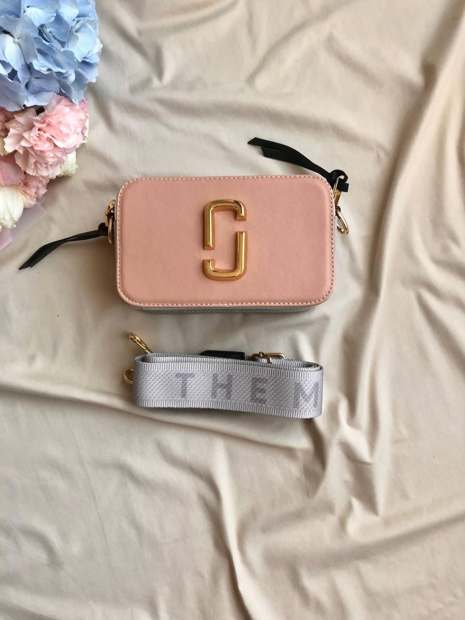 Marc Jacobs Pink/Grey Logo 20х12х7, фото 1