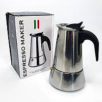 Гейзерна кавоварка Unique UN-1902 для приготування ароматного кофе на 6 чашок.