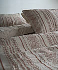 Постільна білизна Limasso Stonewashed 200 х 220 см Coastal Trio  Oxford Tan, фото 4