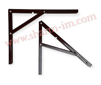 Механізм відкидного столу 400х300 мм Коричневий - (Польща до 100 кг) ПАРА