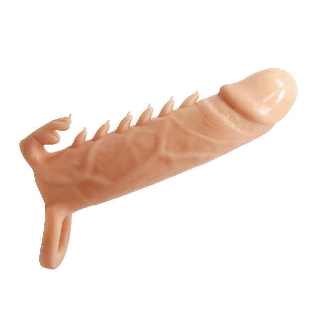 Реалістична подовжувальна насадка на пеніс з петлею для мошонки Насадка на член для збільшення члена