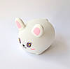 Силіконовий нічник у вигляді Кролика USB YH-8221 білий 500мАч, фото 3