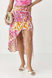 Жіноча спідниця з куліскою - рожевий цвет, L (є розміри)