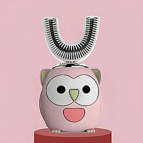 Ультразвукова дитяча щітка зубна 360. Зубна щітка капа для дітей 6-14 років. Розумна зубна щітка з автоматичною стерилізацією