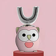 Ультразвукова дитяча щітка зубна 360. Зубна щітка капа для дітей 6-14 років. Розумна зубна щітка з автоматичною стерилізацією