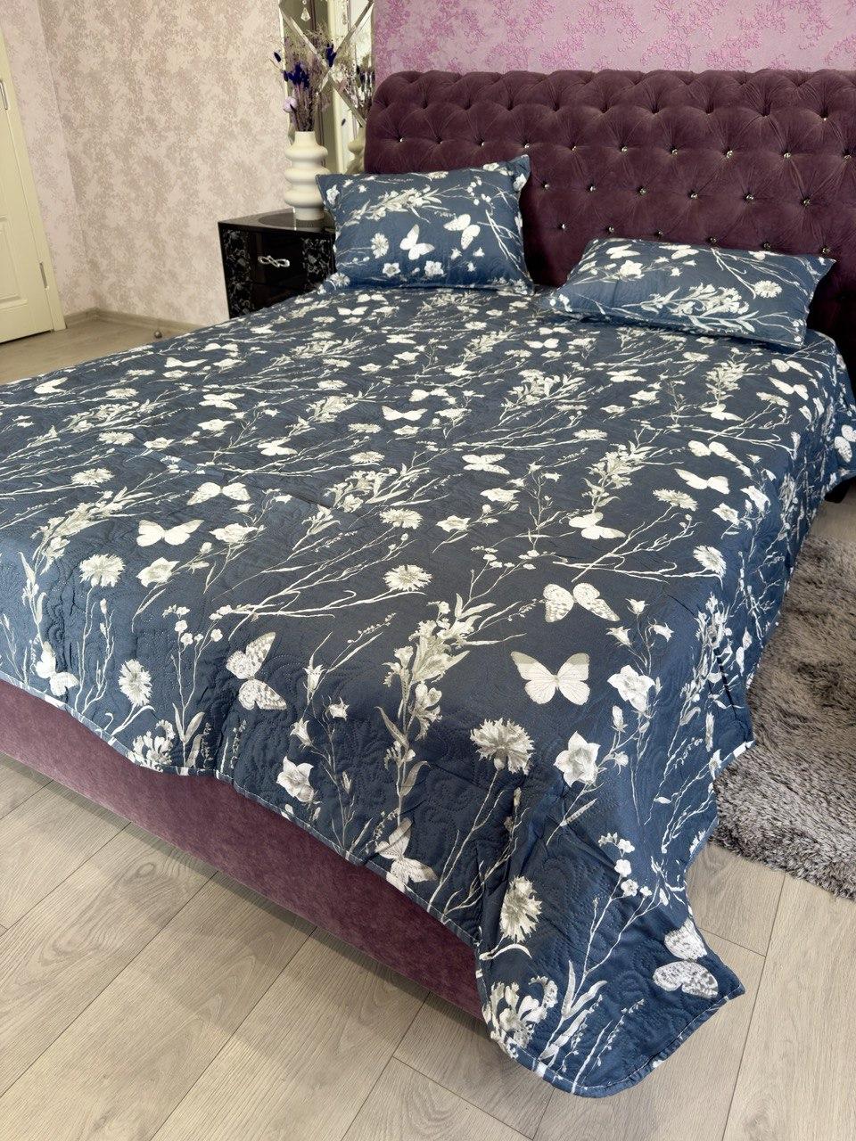 Покривало Koloco (200x230см, 2 наволочки 50х70 см)|Покривало з наволочками|Покривало на ліжко, фото 1