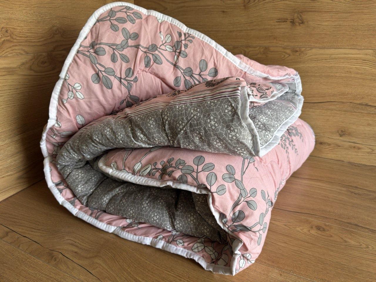 Ковдра з овчини двоспальна з тканини бавовна 180*210, фото 1