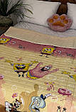 Покривало стьобане бавовняне на дитяче ліжко губка Боб 150*210см, фото 3