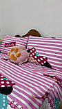 Дитяча полуторна постільна білизна з ковдрою-покривалам 100% бавовна, фото 3