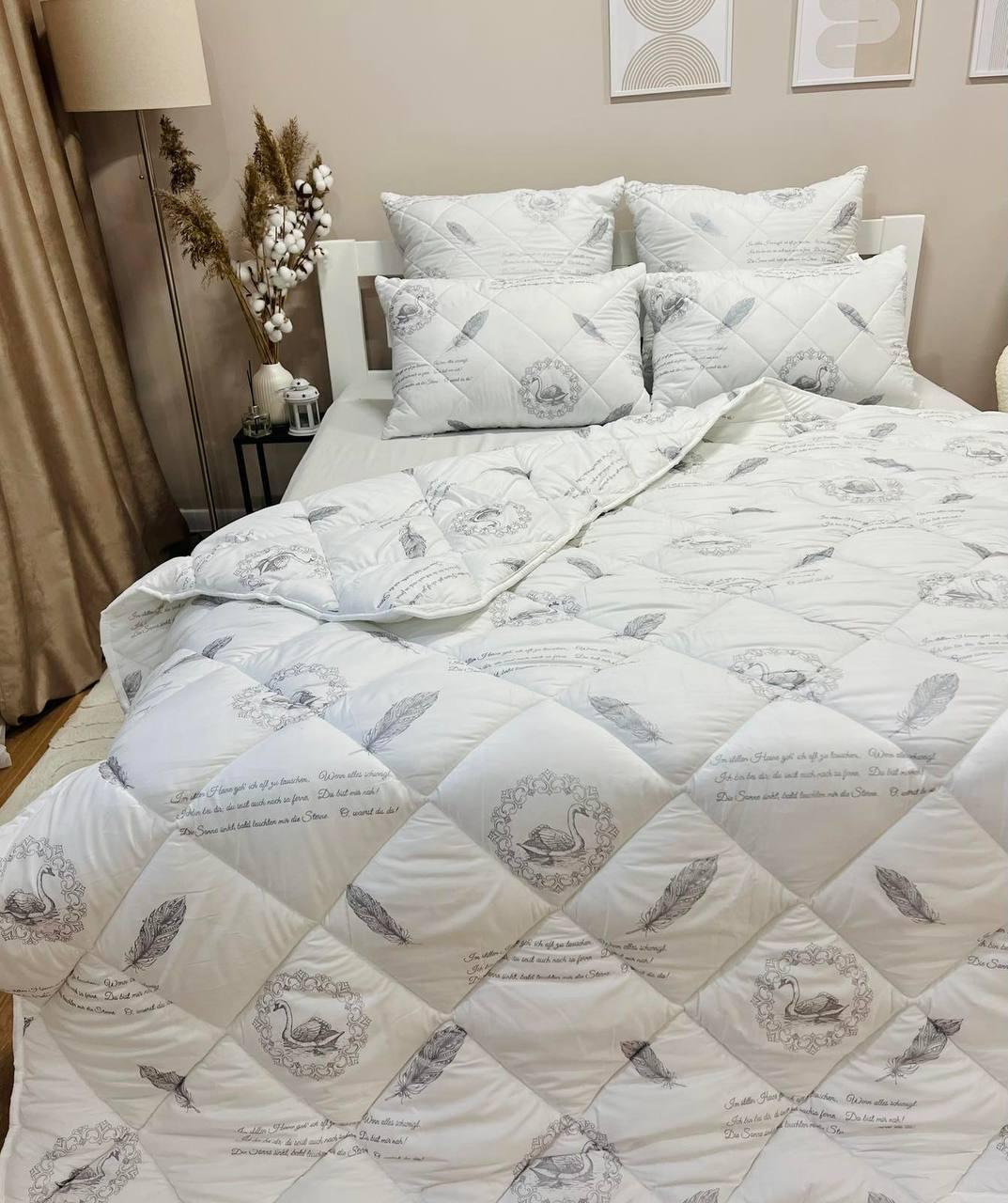 Ковдра зі штучного лебединого пуху 150*210см, фото 1