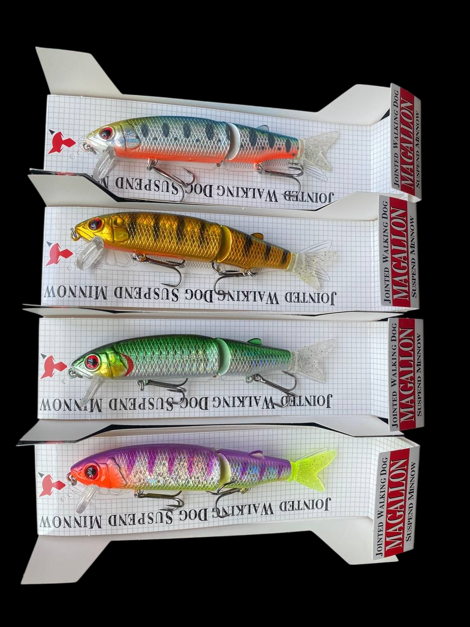 Набір Воблерів на щуку різнокольорових Magallon 113mm \ 13.7g 4шт, фото 1