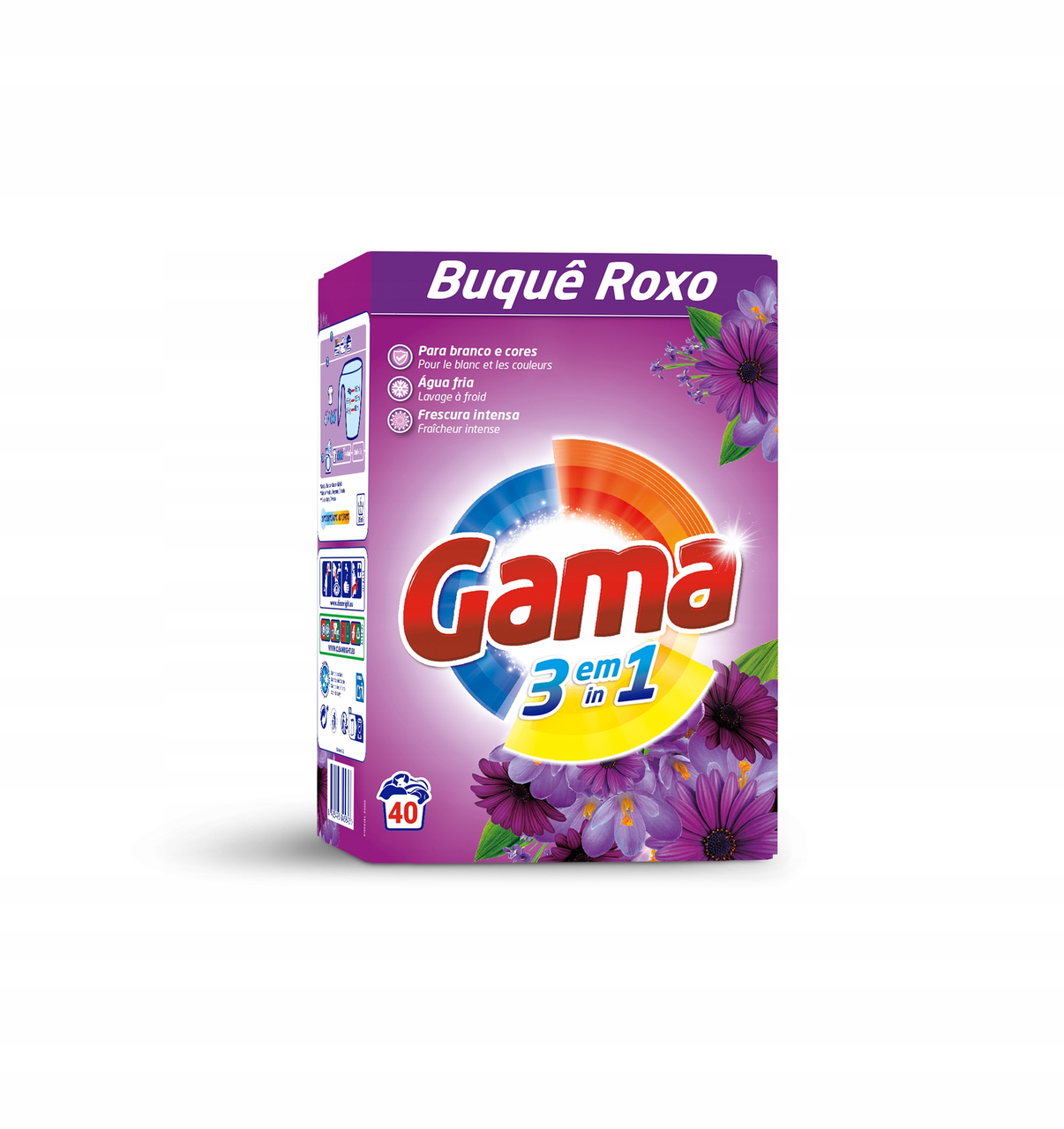 Пральний порошок Gama Buque Roxo універсальний на 40 прань 2,2 кг, фото 1
