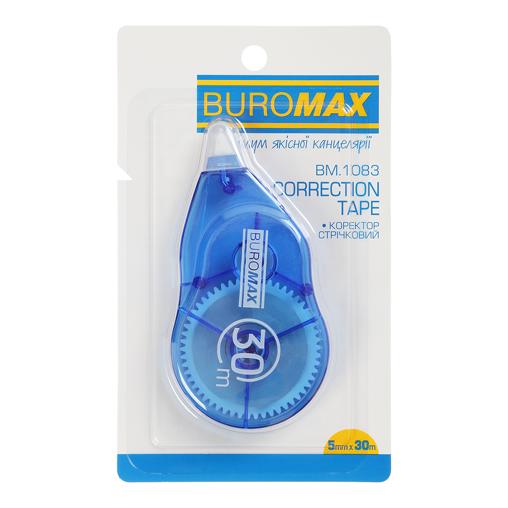 Коректор стрічковий 5ммх30м Buromax BM.1083, фото 1