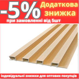 Декоративна стінова рейка 300*16см