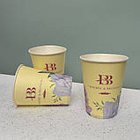 500 шт. Стакани з логотипом, одношарові, 250 мл., фото 3