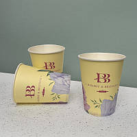 500 шт. Стакани з логотипом, одношарові, 110 мл.