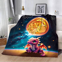 Плед 3D авторський зі знаком зодіаку на 2024 рік Козеріг 29832 180х215 см 3958393 zabka mag