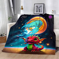 Плед 3D авторський зі знаком зодіаку на 2024 рік Рак 29835 180х215 см 3958393 zabka mag