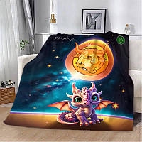 Плед 3D авторський зі знаком зодіаку на 2024 рік Телець 29839 180х215 см 3958393 zabka mag