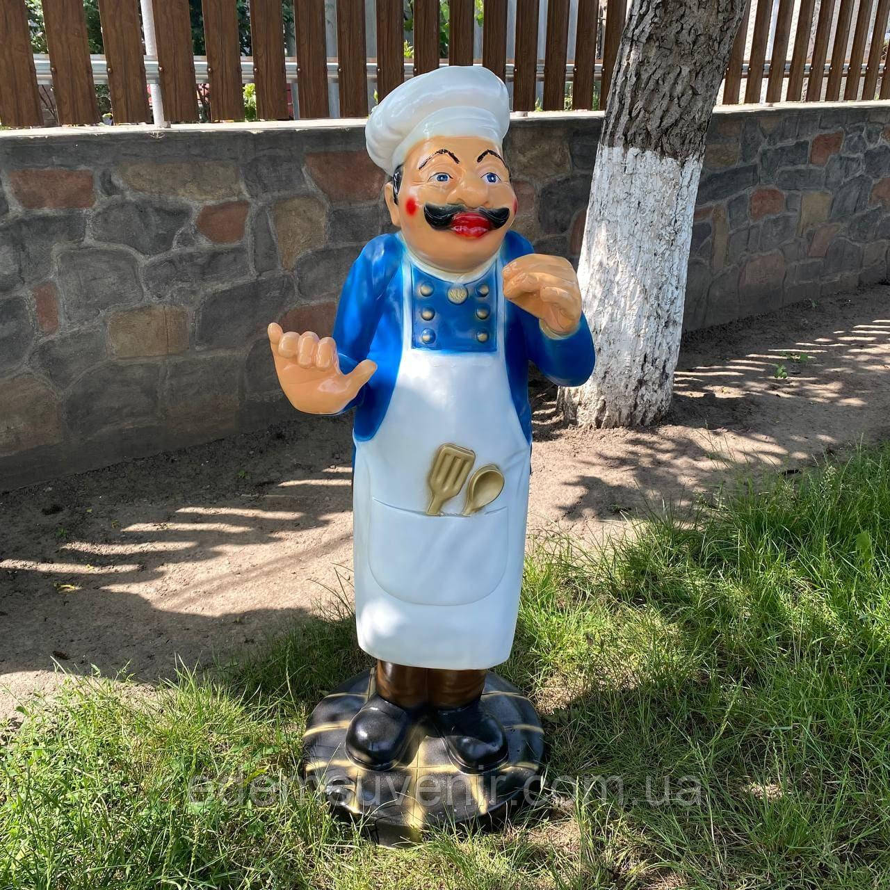 Фігура Кухар, висота 108 см, садово-паркові фігури з полістоуну