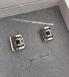 Срібні сережки Діора, фото 2