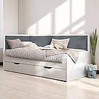 Ліжко Бруклін, односпальне ліжко з ящиком Brooklyn на ламелях КОМПЛЕКТ, фото 4