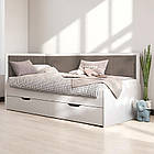 Ліжко Бруклін, односпальне ліжко з ящиком Brooklyn на ламелях КОМПЛЕКТ, фото 4