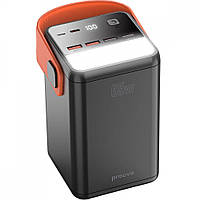 Потужний павербанк Proove Powerbox 60000mAh 65W black для телефону ноутбука з 4 USB Type-C швидка зарядка