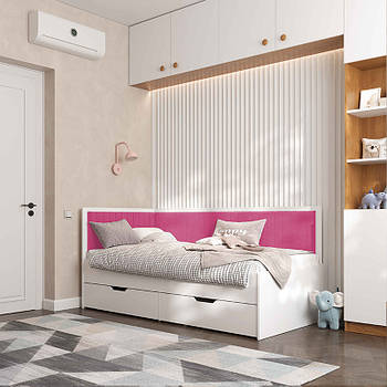 Ліжко Бруклін, односпальне ліжко з ящиком Brooklyn на ламелях КОМПЛЕКТ