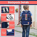 Шкільний рюкзак ортопедичний для хлопчика першокласника 7 8 9 років, дитячий портфель, ранець 1 2 3 клас, фото 10