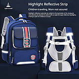 Шкільний рюкзак ортопедичний для хлопчика першокласника 7 8 9 років, дитячий портфель, ранець 1 2 3 клас, фото 7