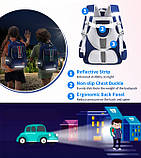 Шкільний рюкзак ортопедичний для хлопчика першокласника 7 8 9 років, дитячий портфель, ранець 1 2 3 клас, фото 8