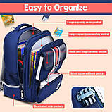 Шкільний рюкзак ортопедичний для хлопчика першокласника 7 8 9 років, дитячий портфель, ранець 1 2 3 клас, фото 9