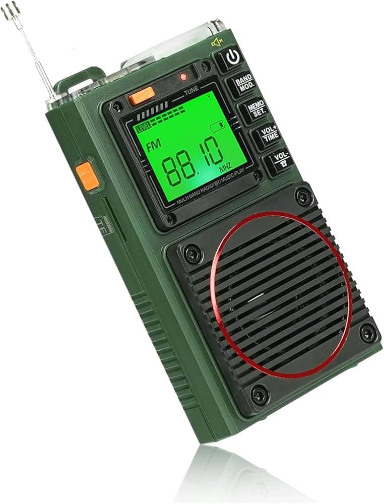 Радіоприймач багатофункціональний RETEKESS TR111 з акумулятором FM AM SW VHF WB LED-дисплей MP3 TF Bluetooth