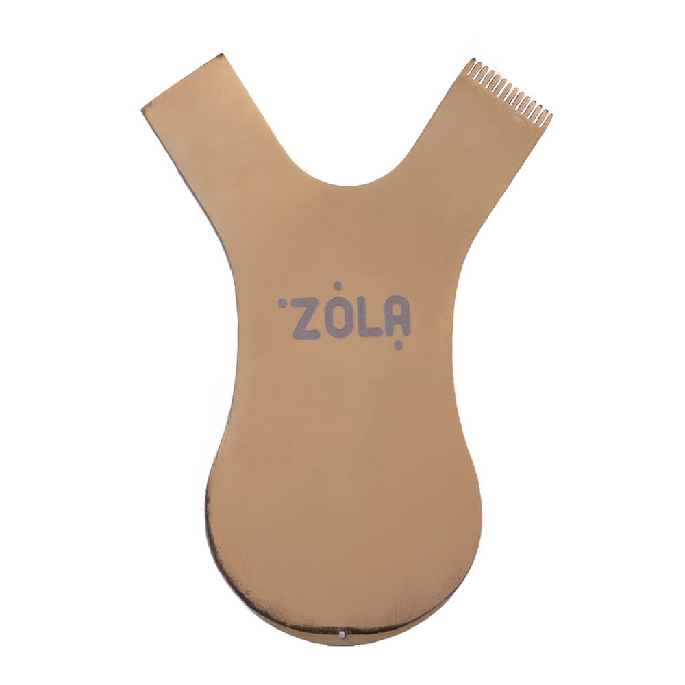 Аплікатор-гребінець для фіксації вій металевий ZOLA Comb Applicator золотий