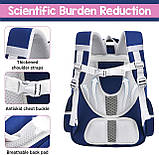 Шкільний рюкзак ортопедичний для хлопчика першокласника 7 8 9 років, дитячий портфель, ранець 1 2 3 клас, фото 4