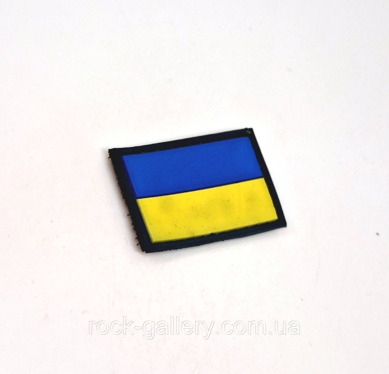 Шеврон гумовий на липучці прапор України 4 см х 3 см ЦЕНА ЗА ДВЕ ШТУКИ, фото 1