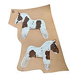 Шарм для сумки Конячка з натуральної шкіри 7868 Silver Taurus., фото 3