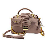 Шарм для сумки Конячка з натуральної шкіри 7869 Silver Taurus., фото 7