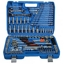 Професійний набір інструментів 151 предмет в ударостійкому кейсі з ключами тріскачкою та головками