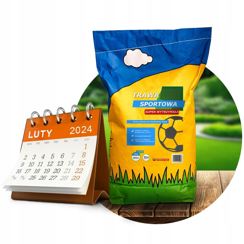 Насіння газонної трави Спортивна Arpon Grass 5кг 200м² Польща