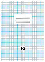 Канцелярська книга A4 Офорт 96 аркушів клітинка скоба KH4496K