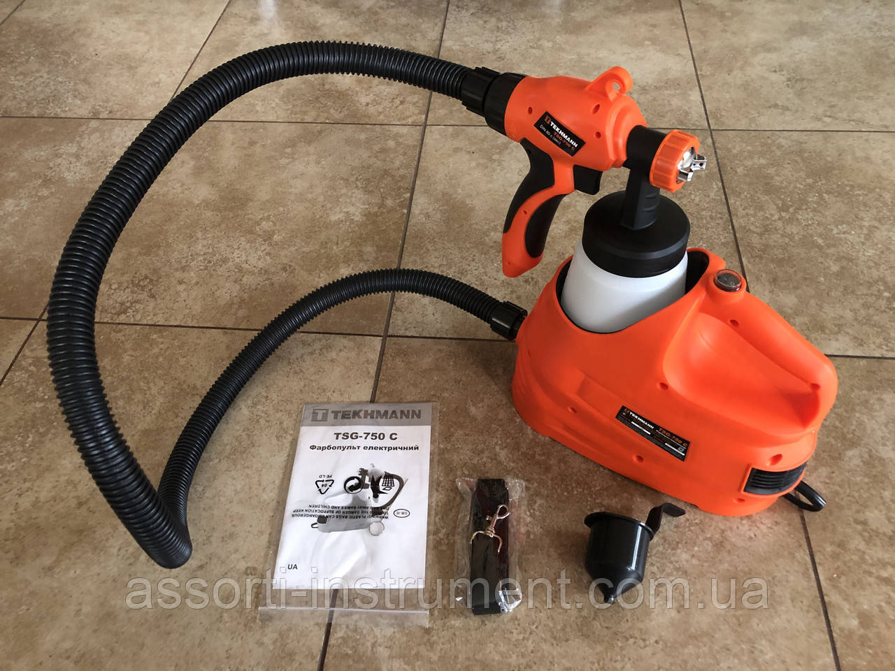 Фарбопульт електричний ручний TEKHMANN TSG-750 C пульверизатор електричний ГАРАНТІЯ 3 РОКИ!, фото 1
